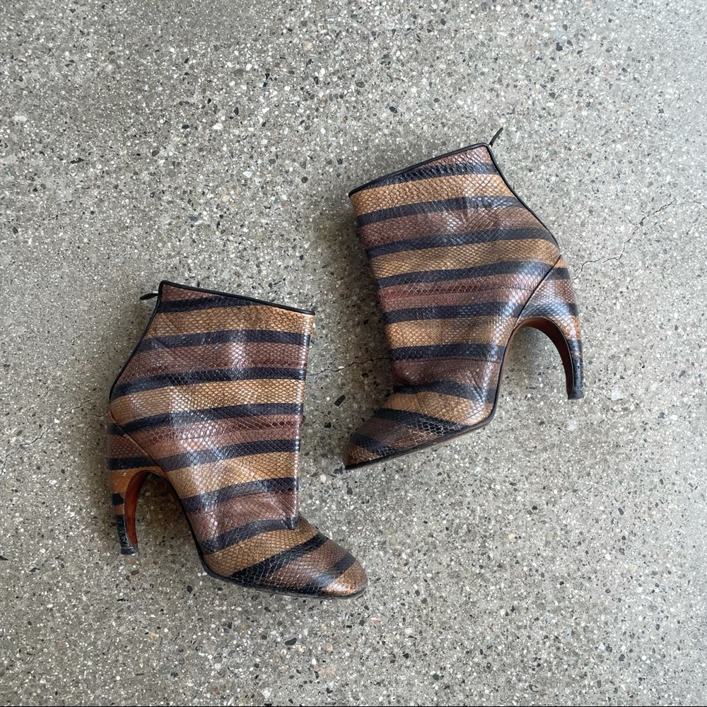 Givenchy Snakeskin Ankle Boots
